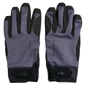 Sealskinz Gloves All Weather Waterproof Adjustable Wrist Grey/BLK Men’s Medium